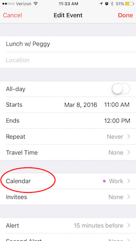 How to Move an Event from One Calendar to Another