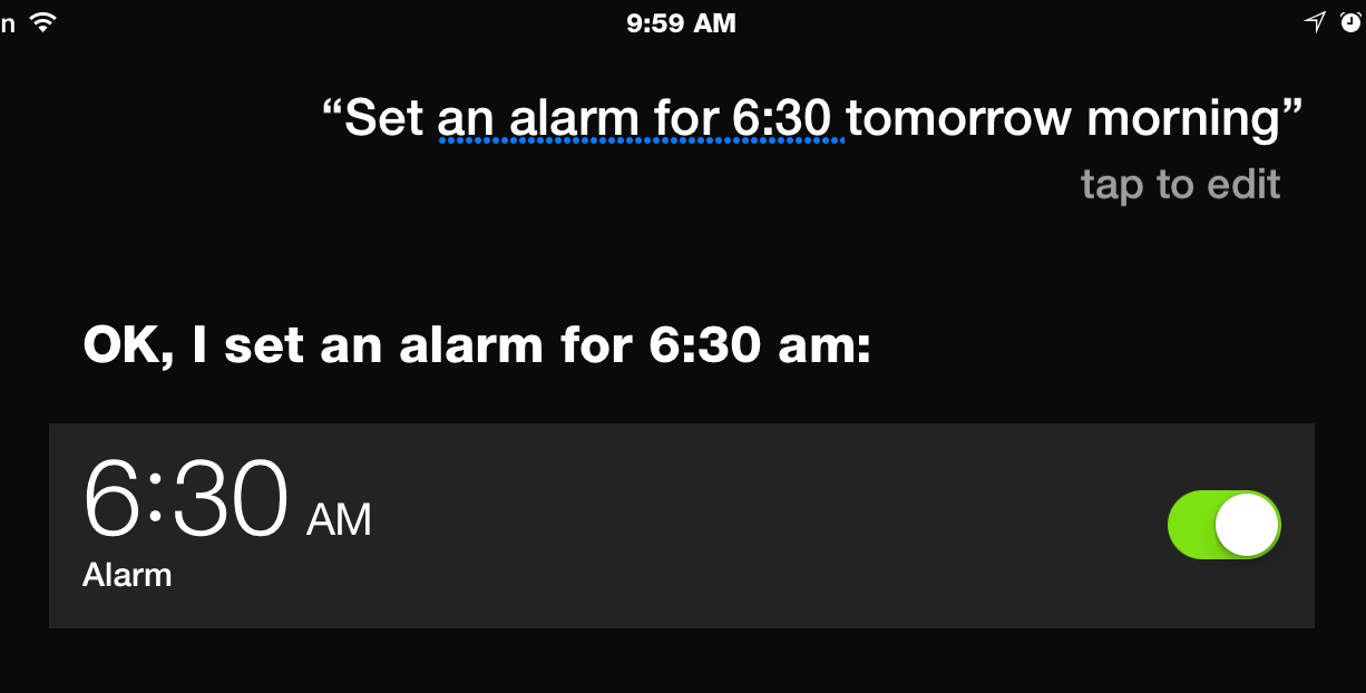 Tip of the Day: Use Siri to Set an Alarm, Set the Timer, and Tell You